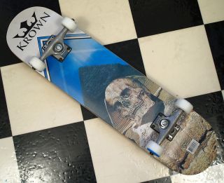 New Krown Sphinx Skull Complete Skateboard 7 5 x 31 Pyramid Power