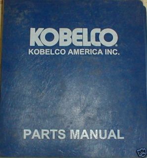 Kobelco LK550II LK 550 II Parts Catalog Manual Book