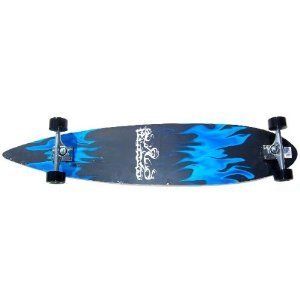 Krown Blue Flame Complete Longboard Skateboard New Skateboards