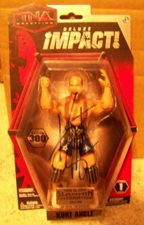 Kurt Angle Signed Autographed TNA IMPACT Wrestling Jakks Series 1