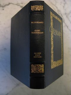 Library Leather Bluebeard Kurt Vonnegut Signed 1st Edition