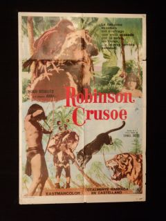 La Isla Encantada Robinson Crusoe Stiglitz Ahui 1sh Movie Poster 1973