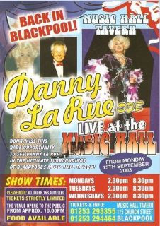 Danny La Rue Music Hall Tavern Blackpool