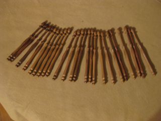 Bobbin Lace Bobbins   24 travel Midlands made of Rosewood about 3 3/4