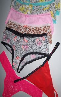 Victorias Secret The LaCie Lace Spandex Thongs One Size Pick Yours