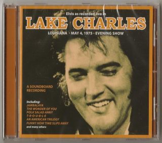 Elvis as Recorded Live in Lake Charles 2012 SEALED May 4 1975