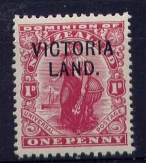 New Zealand 1908 1D overprinted Victoria Land SG A3 MNH