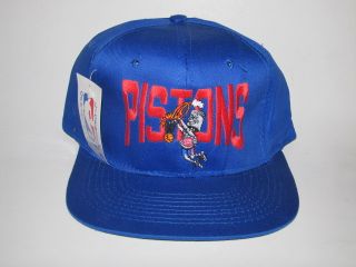 Vintage Official Detroit Pistons Snapback Hot Shots Hat Cap NWT