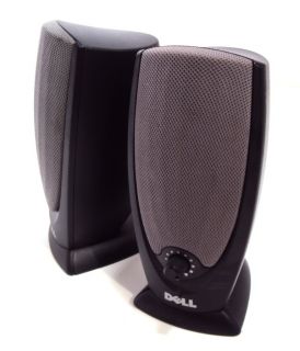 Dell A215 Multimedia 2 Channel Black Computer Laptop Speakers