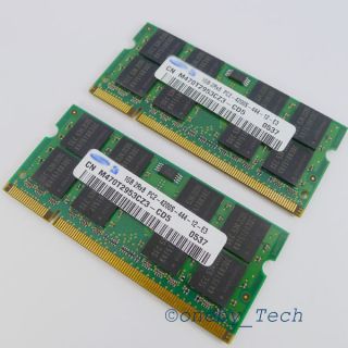Kit 2x1GB PC2 4200 DDR2 533 200pin SODIMM Laptop Memory SODIMM