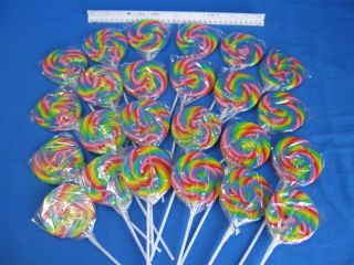 36 Large Gourmet Swirl Lollipops