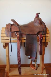 Handmade Maker Marked Larry Clark Canyon Texas Cowboy Saddle