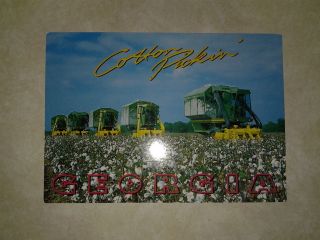 Georgia Cotton Pickin Unused Postcard 036A