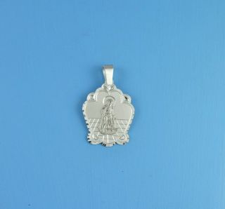 Sterling Silver Religious Saint Lazarus Medal Pendant