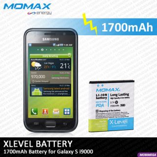 Momax 1700mAh Replacement Spare Battery for Samsung Galaxy s I9000
