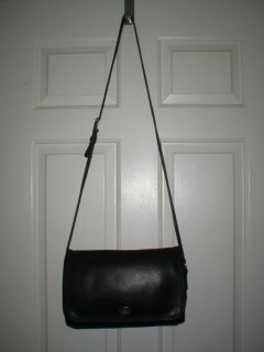 COACH Purse Black Leather City Bag Shoulder Bag Ridgefield Sling A1D