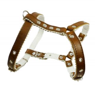 Real Leather Dog Walking Harness 17 21 Chest Size Padded Poodle