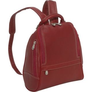 Le Donne Leather U Zip Mid Size Premium VAQUETTA Leather Backpack