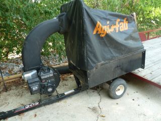 AgriFab Power Rake Leaf Catcher Lawn Vacuum Mulcher Pull Behind