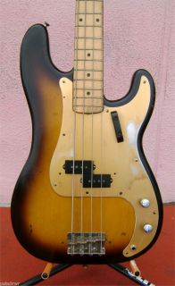 Vintage 1957 Fender Precision Bass Guitar Pbass P Bass