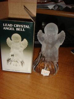 Lead Crystal Angel Bell