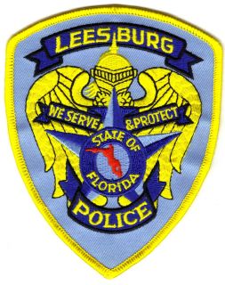 Leesburg Florida Police Patch Free USA Shipping