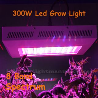 300W LED Grow Light 8 Band 3W Veg Flower LEDs Hydroponic Pro LED Grow