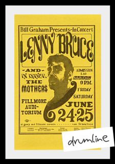 LENNY BRUCE 1966 FINAL PERFORMANCE COMEDY CONCERT ORIGINAL HANDBILL