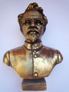 Soviet Russian Communist Leader Lev Trotsky Lenin Bust