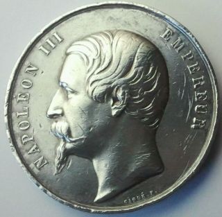 1855 Napoleon III Emporer France Universal Exposition Medal