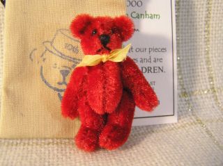 Deb Canham Miniature Robin Red Bear Dollhouse