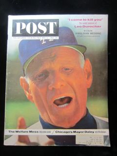 Evening Post 5 11 63 Leo Durocher Baseball Hall of Fame