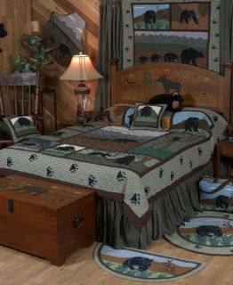 Full Queen Bear Country Fine Quilt Bedding Collection