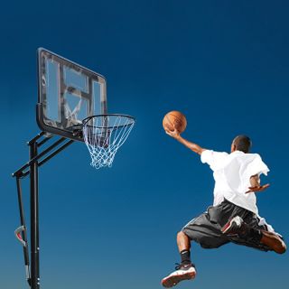  Height Adjust 44 Basketball Hoop Court System Goal Rim Portable