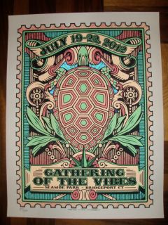of the Vibes GOTV 2012 poster SIGNED AP Grateful Dead Furthur DSO Lesh