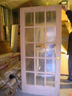New Solid Oak 15 Light French Door Size 36 x 80