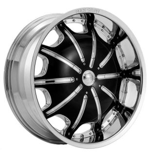 Tires Wheels Rockstarr 557 Chrome Black Lincoln Navigator 26 28