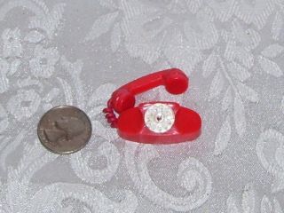 VINTAGE IDEAL TAMMY RED PRINCESS PHONE TELEPHONE ACCESSORY MINT