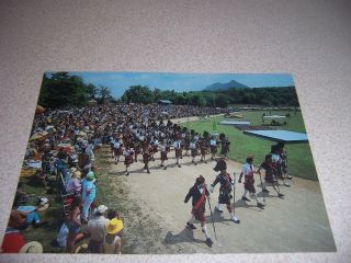 BAGPIPE BANDS GRANDFATHER MTN. HIGHLAND GAMES LINVILLE NC. POSTCARD