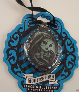 Monster High Cameo Lip Gloss Necklace Black Blueberry