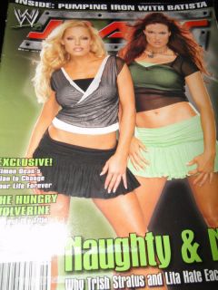WWE Raw Magazine December 2004 Trish Lita Poster Diva