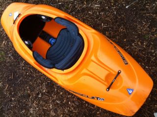 New Liquid Logic Biscuit 65 Orange White Water Kayak Canoe