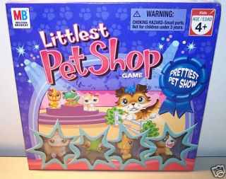 Littlest Pet Shop Prettiest Pet Show Board Game Lot 4