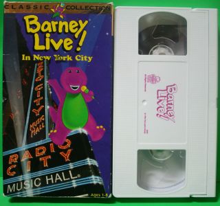 Barney Live in New York City Classic Collection Children Kids VHS