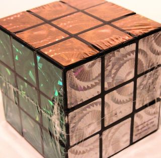 New Brilliant Lazer Colored Magic Game Puzzle Cube Rubik Rubix Style