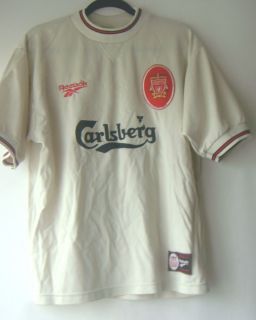 Liverpool Football Club 1996 97 Away Soccer Shirt Reebok Jersey 38 40