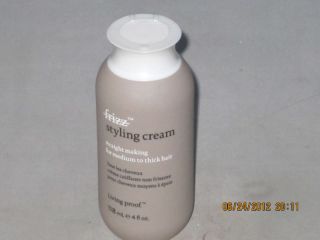 Living Proof Frizz Styling Cream Making Med Thick Hair 4oz
