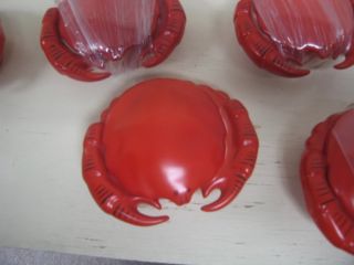50s lot Crab Lobster Butter Pot Dishes Czech porcelain Seafood