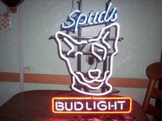 Budweiser Bud Light Spuds Mackenzie Neon Sign