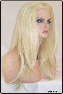 Blonde #613 Lace Front Wig Heat OK Iron Safe Kanekalon Futura Fiber